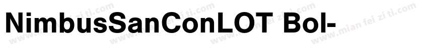 NimbusSanConLOT Bol字体转换